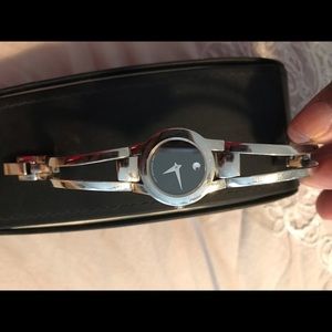 AUTHENTIC MOVADO SILVER LADIES WATCH